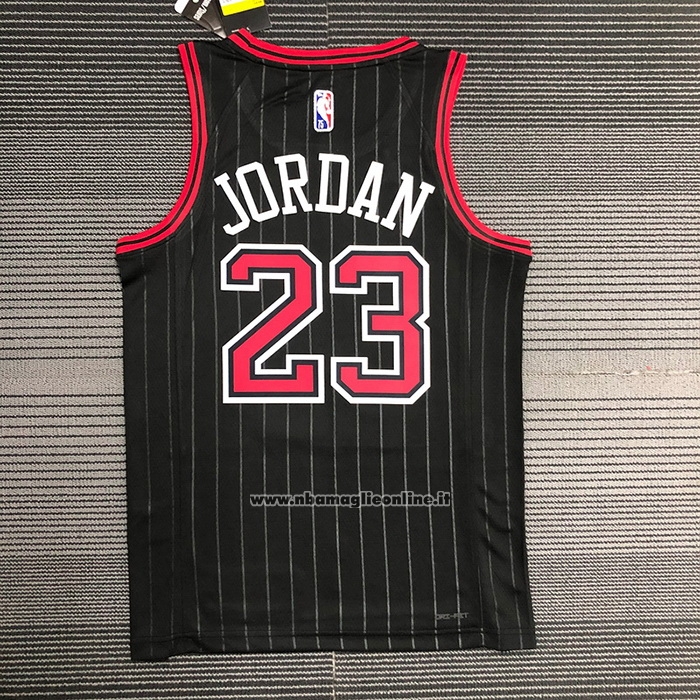 Maglia Chicago Bulls Michael Jordan #23 Statement 2020-21 Nero